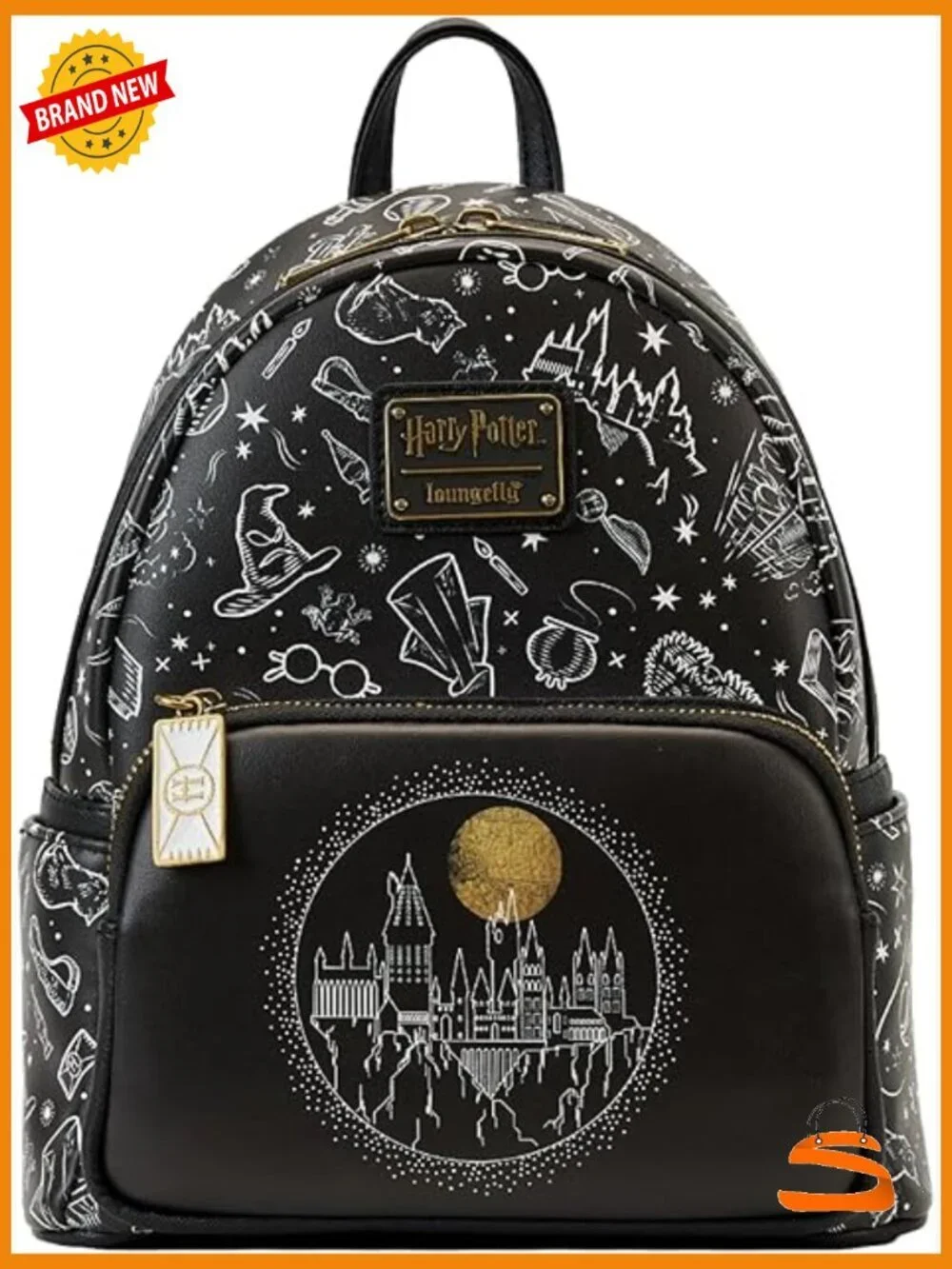 Harry Potter All Over Print Mini Backpack Shoulder Bag Purse